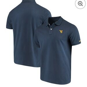 NWT Vineyard Vines Navy Stretch Pique Polo WVU West Virginia